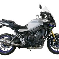 Escape compatible con Yamaha Tracer 9 2021-2024, Satinox , Escape completo homologado y legal,con catalizador incluido db killer extraíble 