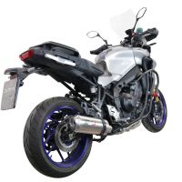 Escape compatible con Yamaha Tracer 9 2021-2024, Satinox , Escape completo homologado y legal,con catalizador incluido db killer extraíble 