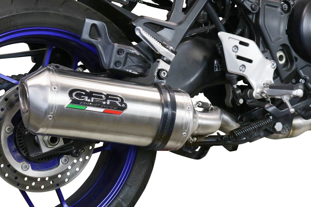 Escape compatible con Yamaha Tracer 9 2021-2024, Satinox , Escape completo homologado y legal,con catalizador incluido db killer extraíble 