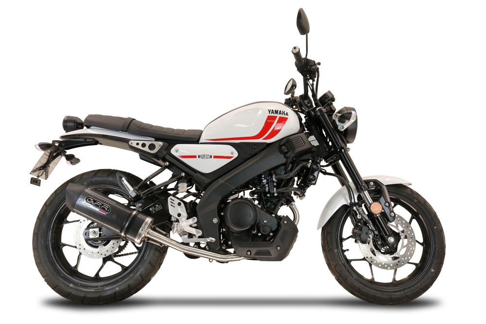 Escape compatible con Yamaha XSR 125 2021-2025, Furore Poppy, Escape completo, no legal para países de la UE, con db killer extraíble 