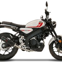 Escape compatible con Yamaha XSR 125 2021-2025, M3 Black Titanium, Escape completo, no legal para países de la UE, con db killer extraíble 