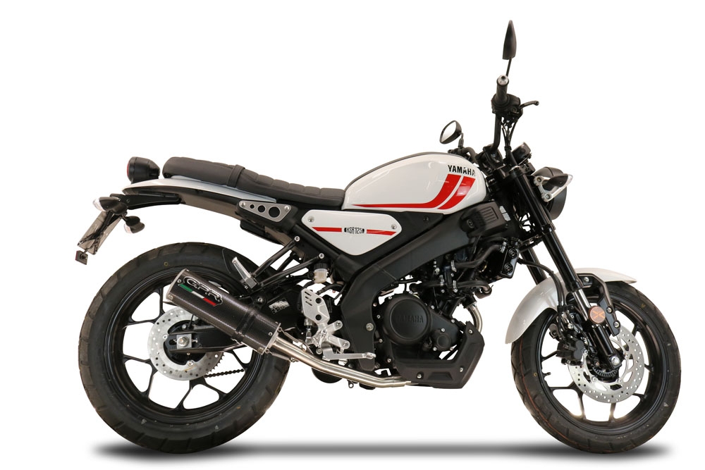 Escape compatible con Yamaha XSR 125 2021-2025, M3 Poppy , Escape completo, no legal para países de la UE, con db killer extraíble 