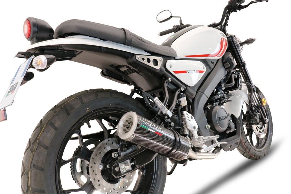 Escape compatible con Yamaha XSR 125 2021-2025, M3 Poppy , Escape completo, no legal para países de la UE, con db killer extraíble 