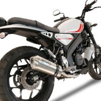 Escape compatible con Yamaha XSR 125 2021-2025, Satinox , Escape completo, no legal para países de la UE, con db killer extraíble 