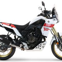 Escape compatible con Yamaha Tenere 700 2019-2020, Furore Evo4 Nero, Escape legal, homologado, silenciador con db killer desmontable y tubo de conexión específico 