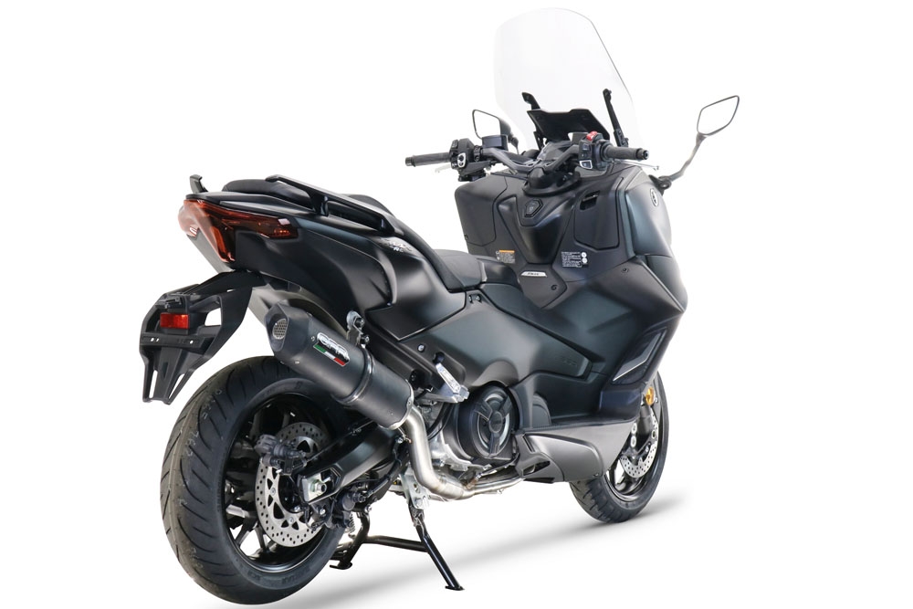 Escape compatible con Yamaha T-Max 560 2022-2024, Furore Nero, Escape completo, no legal para países de la UE, con db killer extraíble 