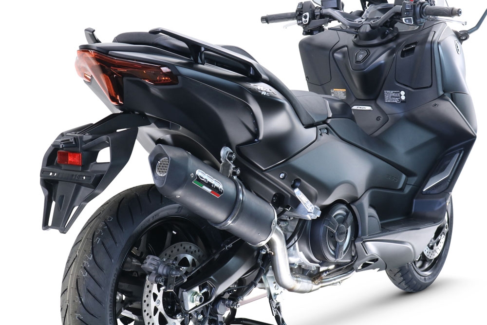 Escape compatible con Yamaha T-Max 560 2022-2024, Furore Nero, Escape completo, no legal para países de la UE, con db killer extraíble 
