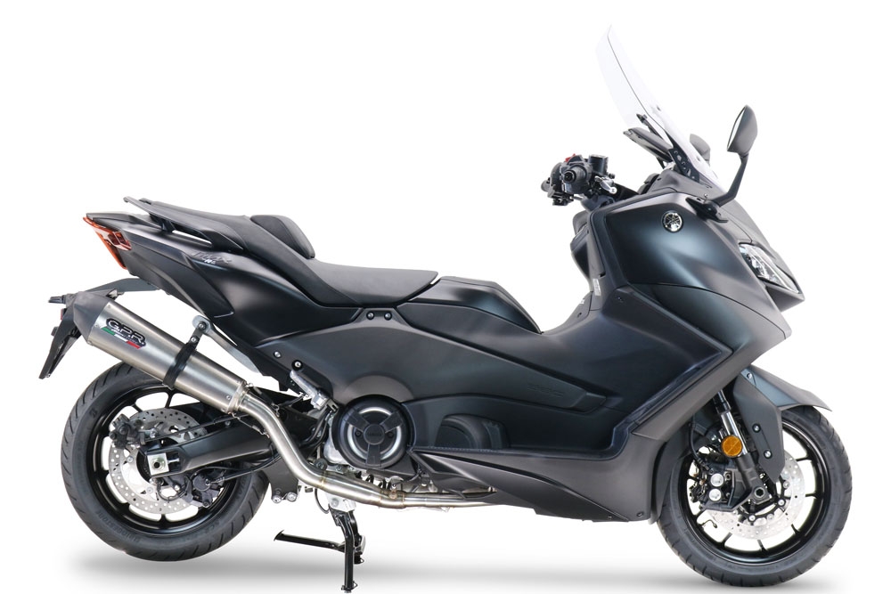 GPR escape compatible con  Yamaha T-Max 560 2022-2024, New Grand Prix Evo Titanium, Escape completo homologado y legal,con catalizador incluido db killer extraíble 
