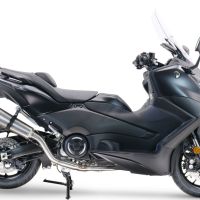 GPR escape compatible con  Yamaha T-Max 560 2022-2024, New Grand Prix Evo Titanium, Escape completo homologado y legal,con catalizador incluido db killer extraíble 