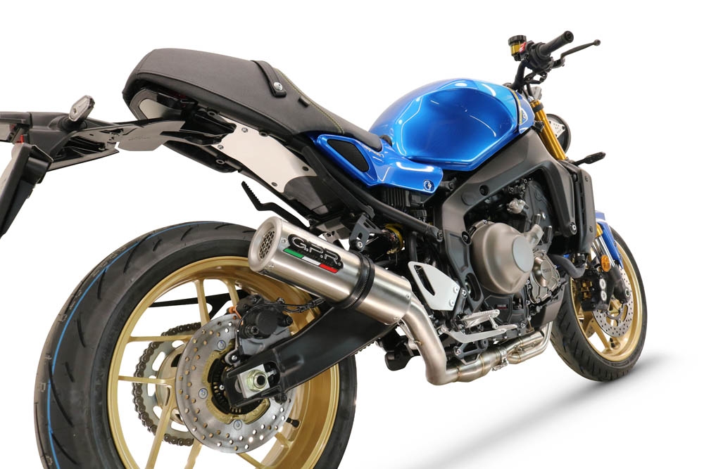 Escape compatible con Yamaha XSR900 2022-2024, M3 Inox , Escape completo, no legal para países de la UE, con db killer extraíble 