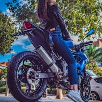 Escape compatible con Kawasaki Z 125 2021-2024, M3 Inox , Escape legal, homologado, silenciador con db killer desmontable y tubo de conexión específico 