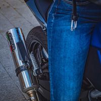Escape compatible con Kawasaki Z 125 2021-2024, M3 Inox , Escape legal, homologado, silenciador con db killer desmontable y tubo de conexión específico 