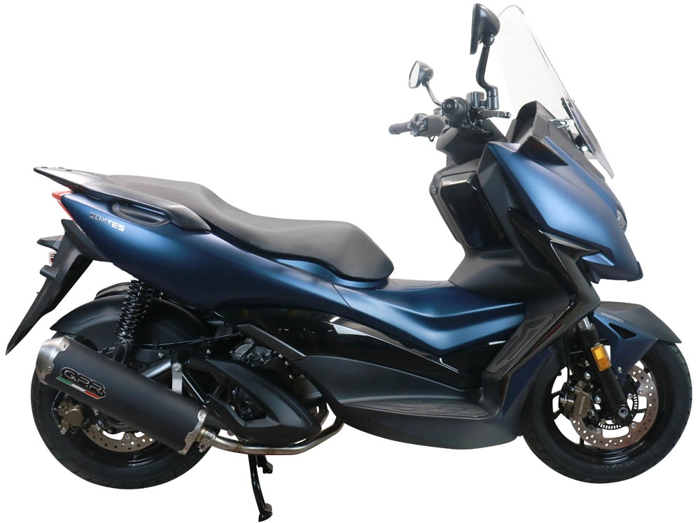 Escape compatible con Zontes M 310 2021-2024, Evo4 Road Inox, Escape completo, no legal para países de la UE, con db killer extraíble 