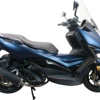 Escape compatible con Zontes M 310 2021-2024, Evo4 Road Inox, Escape completo, no legal para países de la UE, con db killer extraíble 