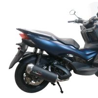 Escape compatible con Zontes M 310 2021-2024, Evo4 Road Inox, Escape completo, no legal para países de la UE, con db killer extraíble 