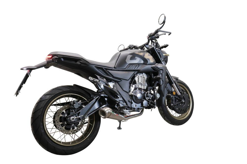 Escape compatible con Zontes 350 GK 2022-2024, Powercone Evo, Escape completo, no legal para países de la UE, con db killer extraíble 