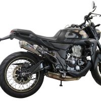 Escape compatible con Zontes 350 X1 2022-2024, Powercone Evo, Escape legal, homologado, silenciador con db killer desmontable y tubo de conexión específico 