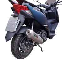Escape compatible con Zontes M 125 2022-2024, Pentaroad Inox, Escape completo, no legal para países de la UE, con db killer extraíble 