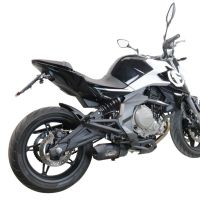 Escape compatible con Cf Moto 650 Nk 2021-2024, Furore Nero, Escape racing, silenciador con db killer y tubos de conexión 