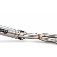 GPR escape compatible con Kawasaki Er 6 N 2012-2016, Deeptone Inox, Escape completo homologado y legal, incluido db killer extraíble 