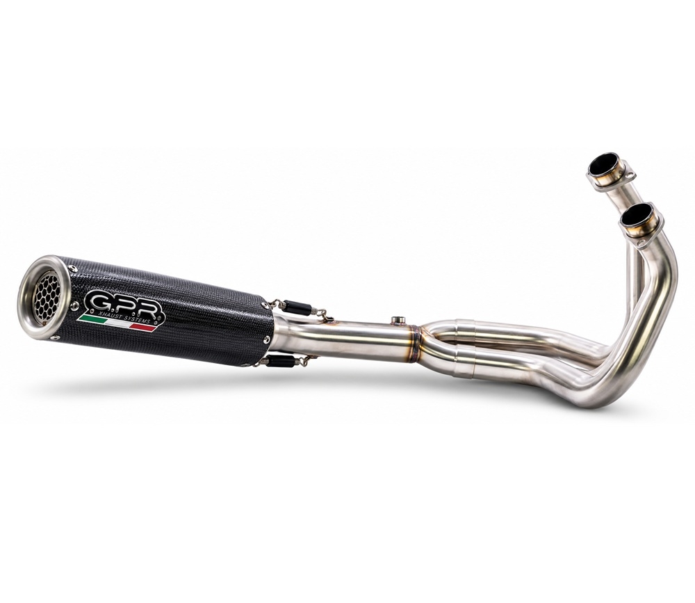 GPR escape compatible con Yamaha Mt-07  2021-2024, RP-M3 Poppy , Escape completo homologado y legal,con catalizador incluido db killer extraíble 