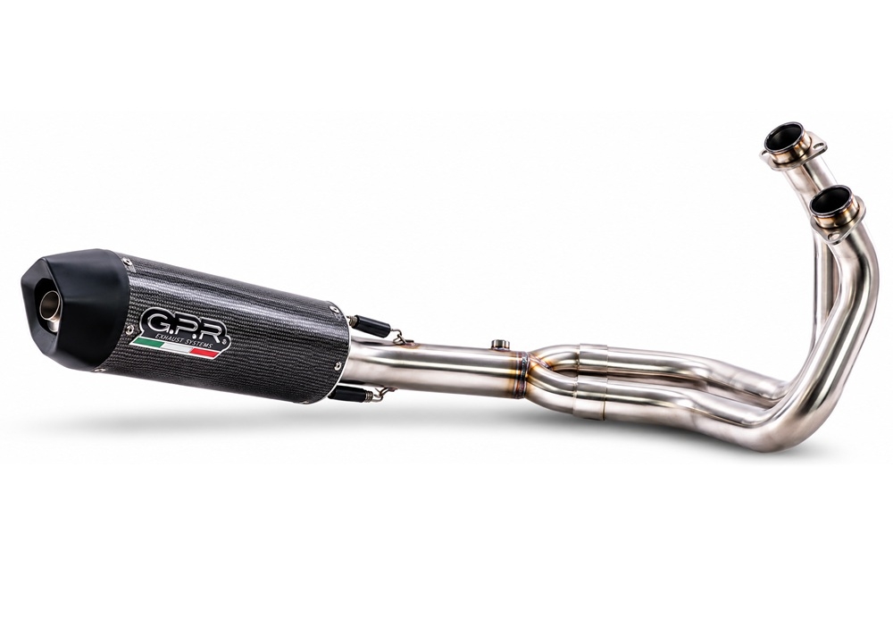 GPR escape compatible con Kawasaki Er 6 N 2012-2016, Furore Poppy, Escape completo homologado y legal,con catalizador incluido db killer extraíble 