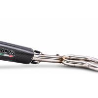 GPR escape compatible con Kawasaki Er 6 N 2012-2016, Furore Poppy, Escape completo homologado y legal,con catalizador incluido db killer extraíble 