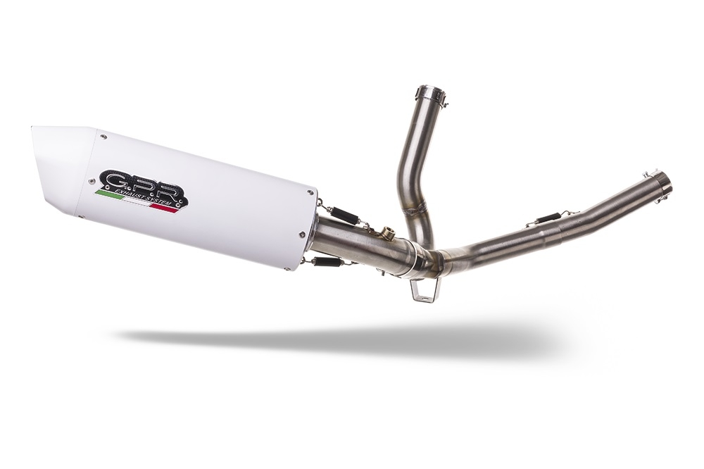 Escape compatible con Suzuki V-Strom DL650 2017-2020, Albus Evo4, Sistema de escape medio lleno, incluido db killer extraíble y tubo de conexión 