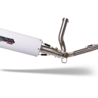 Escape compatible con Suzuki V-Strom DL650 2012-2016, Albus Ceramic, Escape semi-completo homologado con db killer extraible 