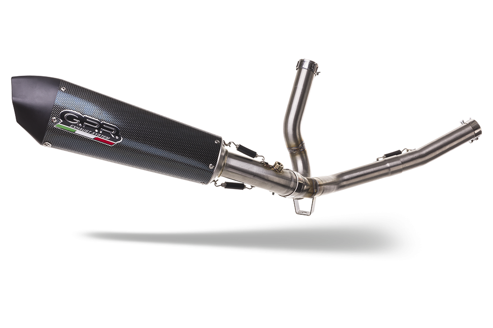Escape compatible con Suzuki V-Strom DL650 2012-2016, Gpe Ann. Poppy, Escape semi-completo homologado con db killer extraible 