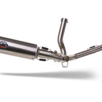 Escape compatible con Suzuki V-Strom DL650 2017-2020, M3 Inox , Sistema de escape medio lleno, incluido db killer extraíble y tubo de conexión 
