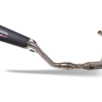 Escape compatible con Triumph Daytona 660 2023-2025, Gpe Ann. Black titanium, Escape completo homologado y legal, incluido db killer extraíble 