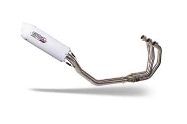Escape compatible con Triumph Daytona 660 2023-2025, Albus Ceramic, Escape completo homologado y legal, incluido db killer extraíble 