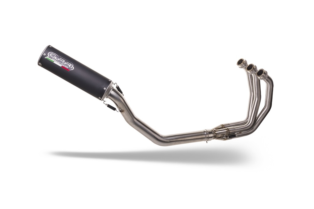 Escape compatible con Yamaha Tracer 900 GT 2018-2020, M3 Black Titanium, Escape completo, no legal para países de la UE, con db killer extraíble 