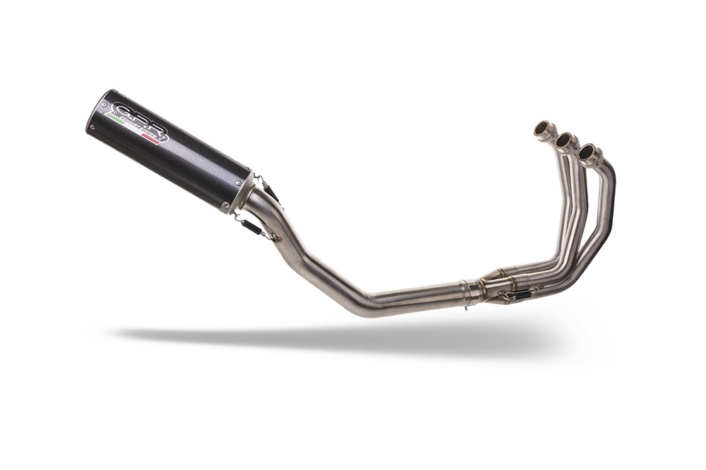 Escape compatible con Yamaha Tracer 900 GT 2018-2020, M3 Poppy , Escape completo, no legal para países de la UE, con db killer extraíble 