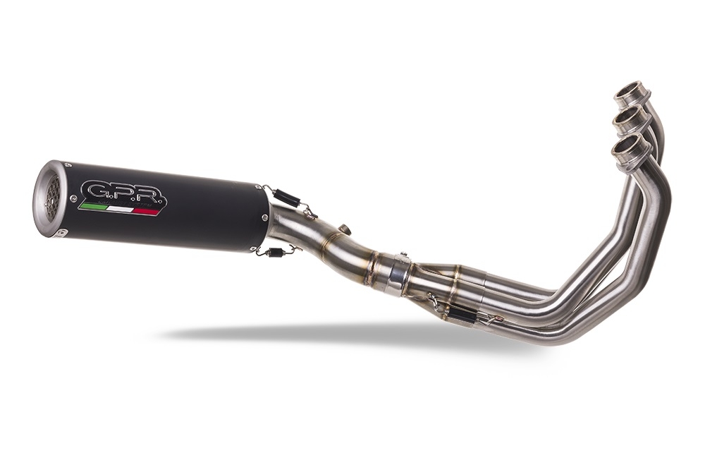 Escape compatible con Triumph Tiger Sport 660 2022-2024, M3 Black Titanium, Escape completo, no legal para países de la UE, con db killer extraíble 