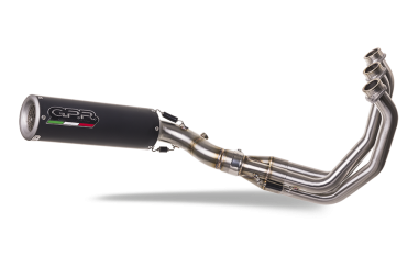 Escape compatible con Yamaha XSR900 2022-2024, M3 Black Titanium, Escape completo, no legal para países de la UE, con db killer extraíble 