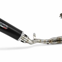 GPR escape compatible con Honda Cb 650 F 2014-2016, Furore Nero, Escape completo homologado y legal, incluido db killer extraíble 