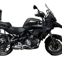 Baúl GPR TECH compatible con  Benelli Trk 502 2017/2020 e4 Baúl Alpi-Tech en aluminio, color negro con placa específica incluida Capacidad Litros 45