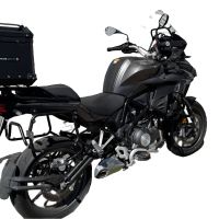 Baúl GPR TECH compatible con  Benelli Trk 502 2017/2020 e4 Baúl Alpi-Tech en aluminio, color negro con placa específica incluida Capacidad Litros 45
