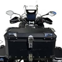 Baúl GPR TECH compatible con  Voge 525DSX 2023/2025 e5 Baúl Alpi-Tech en aluminio, color negro con placa específica incluida Capacidad Litros 45
