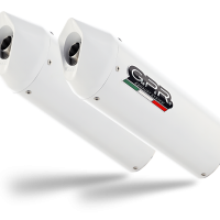Escape compatible con Kawasaki Zzr 1400 2023-2024, Albus Ceramic, Par de terminales de escape homologados, con db killer extraíbles y tubos de conexión específicos 