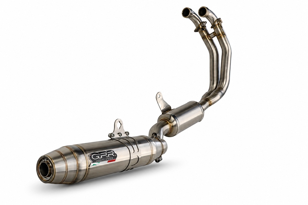 GPR escape compatible con Aprilia TUONO 660 2021-2024, Deeptone Inox, Escape completo, no legal para países de la UE, con db killer extraíble 