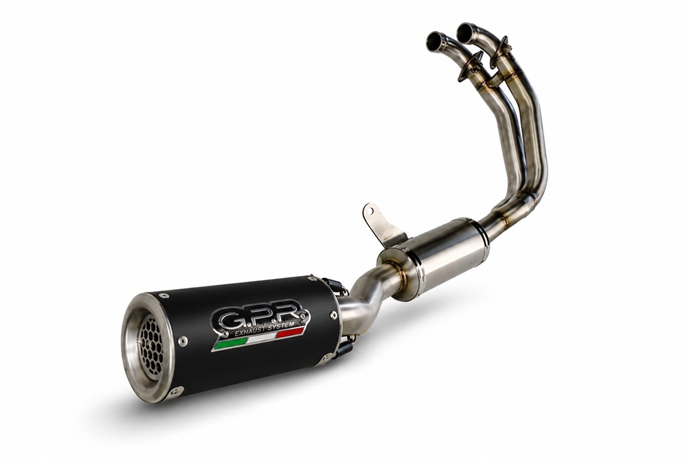 GPR escape compatible con Aprilia RS 660 2025-2026, M3 Black Titanium, Escape completo, no legal para países de la UE, con db killer extraíble 