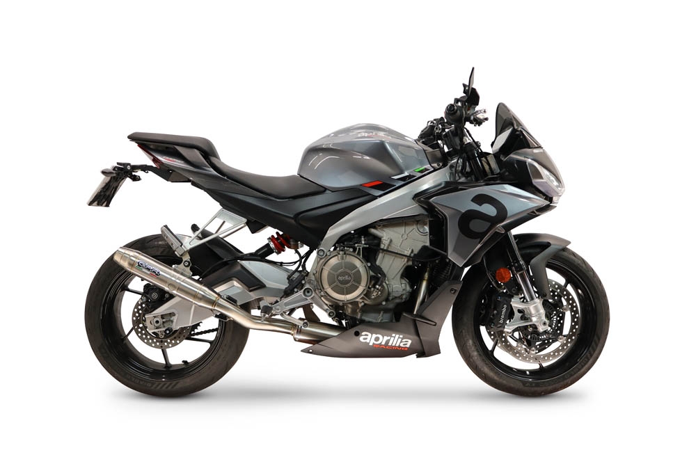 GPR escape compatible con Aprilia TUONO 660 2021-2024, Deeptone Inox, Escape completo, no legal para países de la UE, con db killer extraíble 