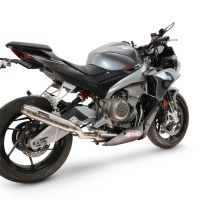 GPR escape compatible con Aprilia TUONO 660 2021-2024, Deeptone Inox, Escape completo, no legal para países de la UE, con db killer extraíble 