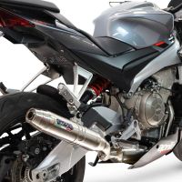 GPR escape compatible con Aprilia TUONO 660 2021-2024, Deeptone Inox, Escape completo, no legal para países de la UE, con db killer extraíble 