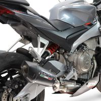GPR escape compatible con Aprilia RS 660 2021-2024, GP-Revo Black Titanium, Escape completo racing, incluyendo colector y db killer desmontable, sin homologación 