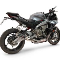 GPR escape compatible con Aprilia RS 660 2025-2026, M3 Black Titanium, Escape completo, no legal para países de la UE, con db killer extraíble 