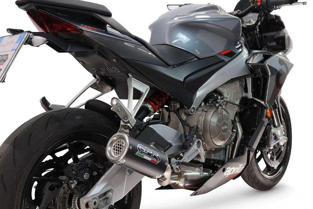 GPR escape compatible con Aprilia RS 660 2025-2026, M3 Black Titanium, Escape completo, no legal para países de la UE, con db killer extraíble 